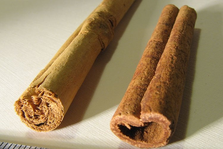 Tipos de canela