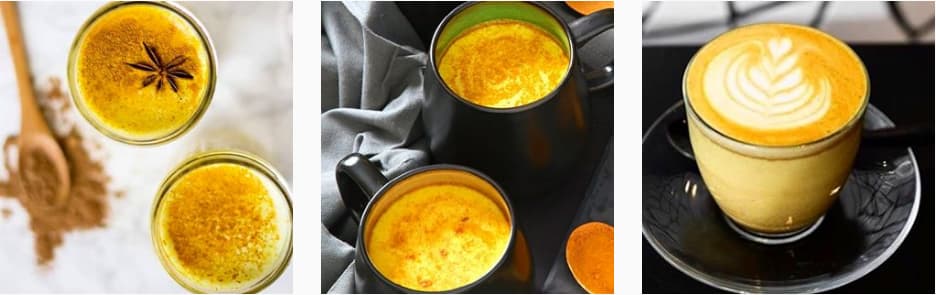 leche dorada de cúrcuma
